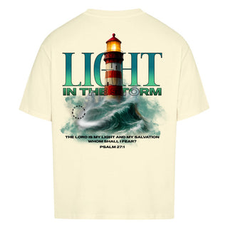 God as Our Light and Salvation Oversized Shirt BackPrint Detailansicht, Mountain Movers christliche Streetwear
