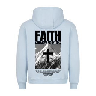 Power of Faith Hoodie BackPrint Detailansicht, Mountain Movers christliche Streetwear
