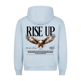 Rise up Hoodie BackPrint Detailansicht, Mountain Movers christliche Streetwear