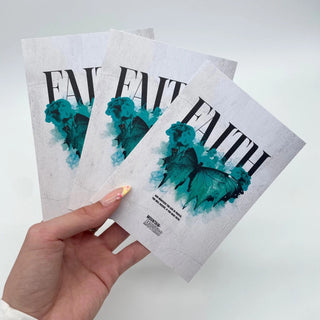 Faith Streetwear Postkarte Variante, Mountain Movers christliches Design