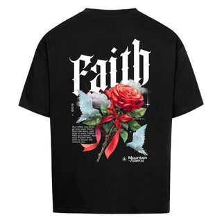 Faith Flower Dove Oversize Shirt Variante, Mountain Movers christliches Design