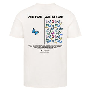 Mein Plan < Gottes Plan Shirt BackPrint Detailansicht, Mountain Movers christliche Streetwear