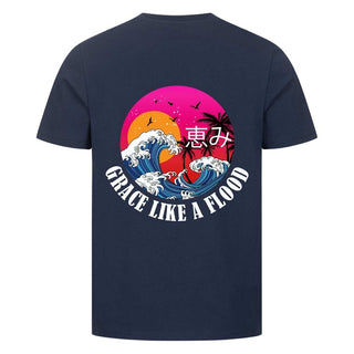 Grace like a Flood T-Shirt BackPrint Detailansicht, Mountain Movers christliche Streetwear