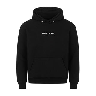 All glory to Jesus minimalistic Hoodie, christliche Streetwear von Mountain Movers