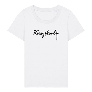 Königskind Frauen T-Shirt Detailansicht, Mountain Movers christliche Streetwear