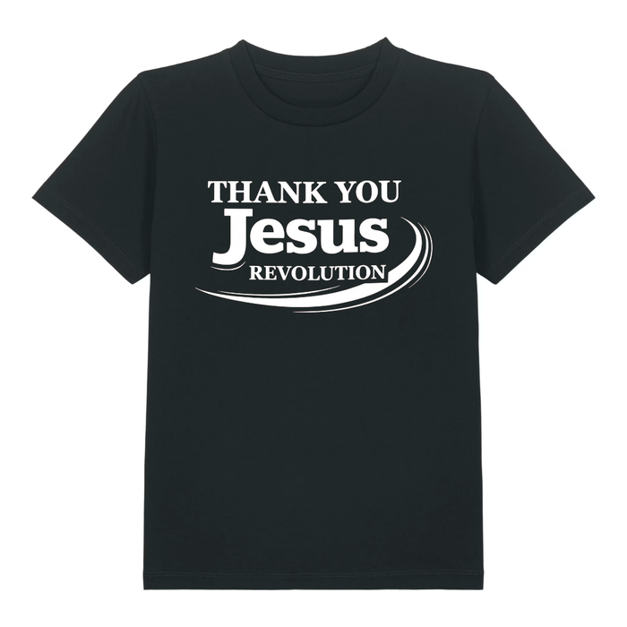 Thank you Jesus Kinder T-Shirt großer Front- & Backprint
