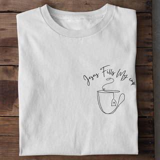 Jesus fills my Cup Shirt Variante, Mountain Movers christliches Design