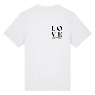 Alles geschehe in Liebe Oversized Shirt Variante, Mountain Movers christliches Design