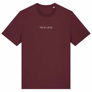 True Love minimalistic Shirt Detailansicht, Mountain Movers christliche Streetwear