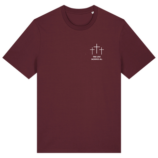 Sacrifices All Minimalistic Shirt Detailansicht, Mountain Movers christliche Streetwear