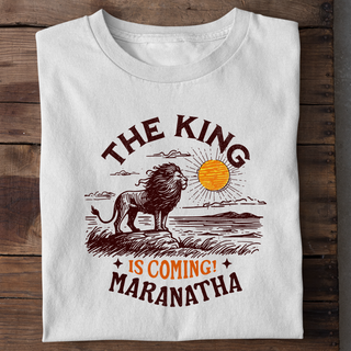 The King is coming Shirt Variante, Mountain Movers christliches Design