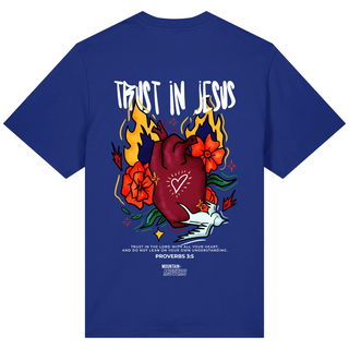 Trust in Jesus Oversized Shirt Front- & BackPrint