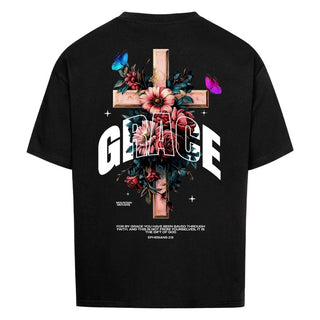 Grace Cross Oversize Shirt Variante, Mountain Movers christliches Design