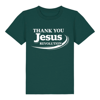 Thank you Jesus Kinder T-Shirt großer Front- & Backprint