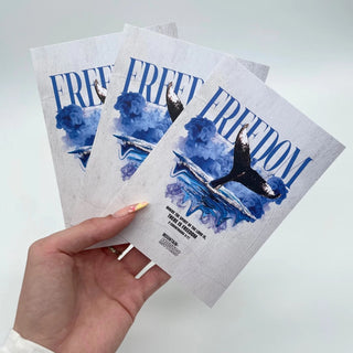 Freedom Streetwear Postkarte Variante, Mountain Movers christliches Design