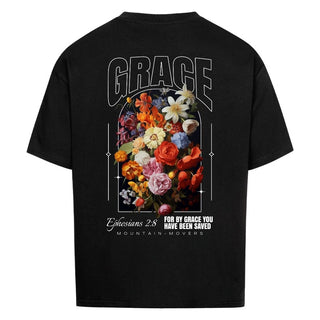 Grace Flower Ephesian Oversize Shirt Variante, Mountain Movers christliches Design