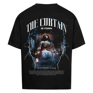 The Curtain Oversized Shirt BackPrint Variante, Mountain Movers christliches Design