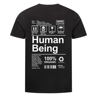 Human Being Shirt BackPrint Variante, Mountain Movers christliches Design