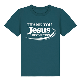 Thank you Jesus Kinder T-Shirt großer Front- & Backprint