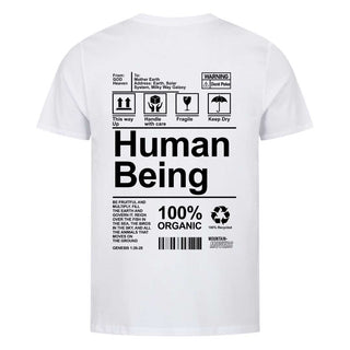 Human Being Shirt BackPrint Detailansicht, Mountain Movers christliche Streetwear