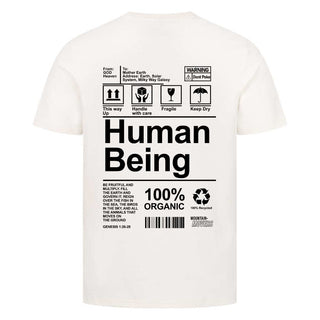 Human Being Shirt BackPrint Detailansicht, Mountain Movers christliche Streetwear