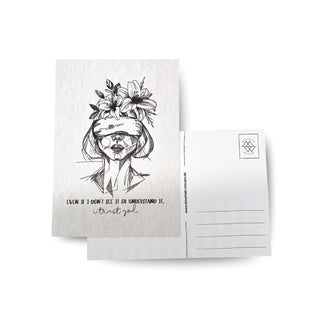 I trust God Postkarte Variante, Mountain Movers christliches Design
