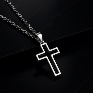 Edelstahl Kette mit Loch, christliche Streetwear von Mountain Movers