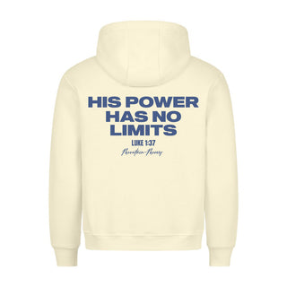 HIS POWER Hoodie BackPrint Variante, Mountain Movers christliches Design