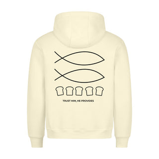 Trust him Hoodie BackPrint Variante, Mountain Movers christliches Design