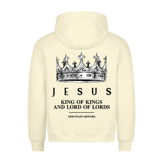 Jesus King of Kings Hoodie BackPrint Variante, Mountain Movers christliches Design