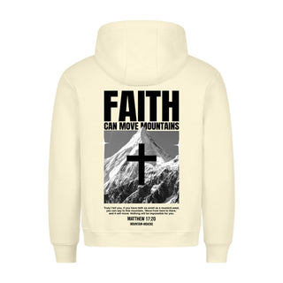 Power of Faith Hoodie BackPrint Variante, Mountain Movers christliches Design
