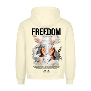 Freedom Hoodie BackPrint Variante, Mountain Movers christliches Design