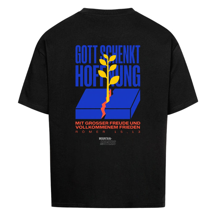 Gott schenkt Hoffnung Oversize Shirt Backprint