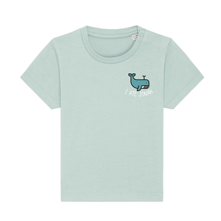 I ate Jonah Baby T-Shirt Detailansicht, Mountain Movers christliche Streetwear