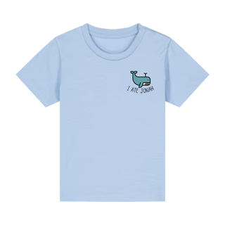 I ate Jonah Baby T-Shirt Detailansicht, Mountain Movers christliche Streetwear