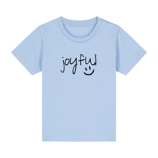 Joyful Baby T-Shirt Detailansicht, Mountain Movers christliche Streetwear