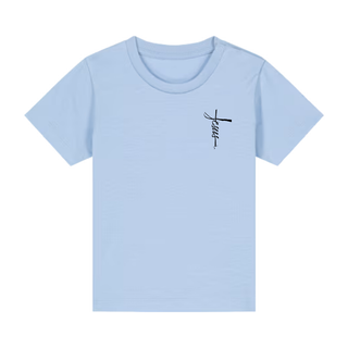 jesus cross Baby T-Shirt Detailansicht, Mountain Movers christliche Streetwear