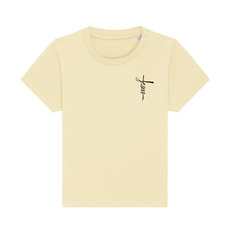 jesus cross Baby T-Shirt Detailansicht, Mountain Movers christliche Streetwear