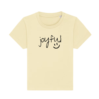 Joyful Baby T-Shirt Detailansicht, Mountain Movers christliche Streetwear