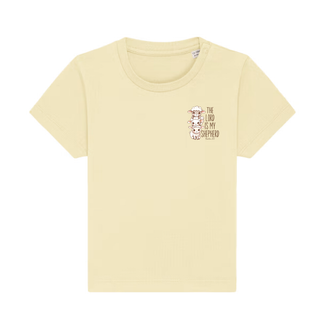 The Lord is my Shepherd Cute Baby T-Shirt Detailansicht, Mountain Movers christliche Streetwear