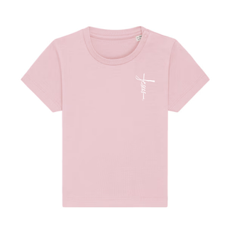 jesus cross Baby T-Shirt Detailansicht, Mountain Movers christliche Streetwear