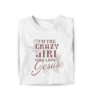 Crazy Girl Frauen T-Shirt, Mountain Movers christliche Streetwear