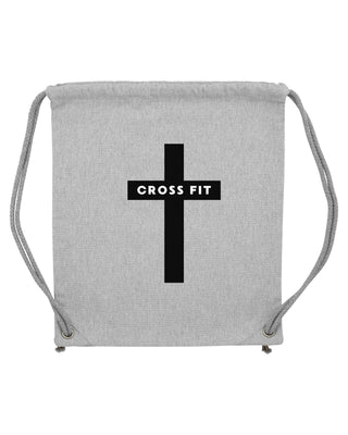 Cross Fit Gym Bag Grau, christlicher Turnbeutel von Mountain Movers