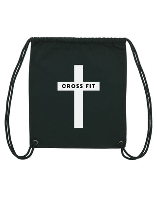 Cross Fit Gym Bag Schwarz, christlicher Turnbeutel von Mountain Movers