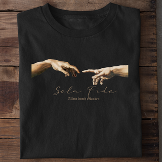 Sola Fide Frauen T-Shirt Variante, Mountain Movers christliches Design