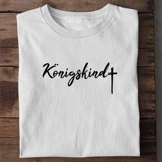 Königskind T-Shirt getragen, Mountain Movers christliche Mode