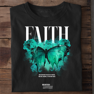 Faith Streetwear Front T-Shirt Variante, Mountain Movers christliches Design