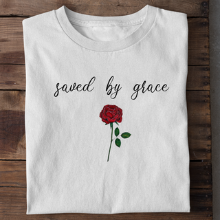 Saved by Grace Rose T-Shirt getragen, Mountain Movers