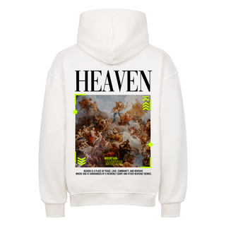 Heaven Oversized Hoodie BackPrint Variante, Mountain Movers christliches Design