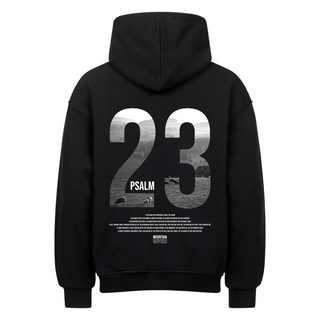 Psalm 23 Oversized Hoodie BackPrint, christliche Streetwear von Mountain Movers